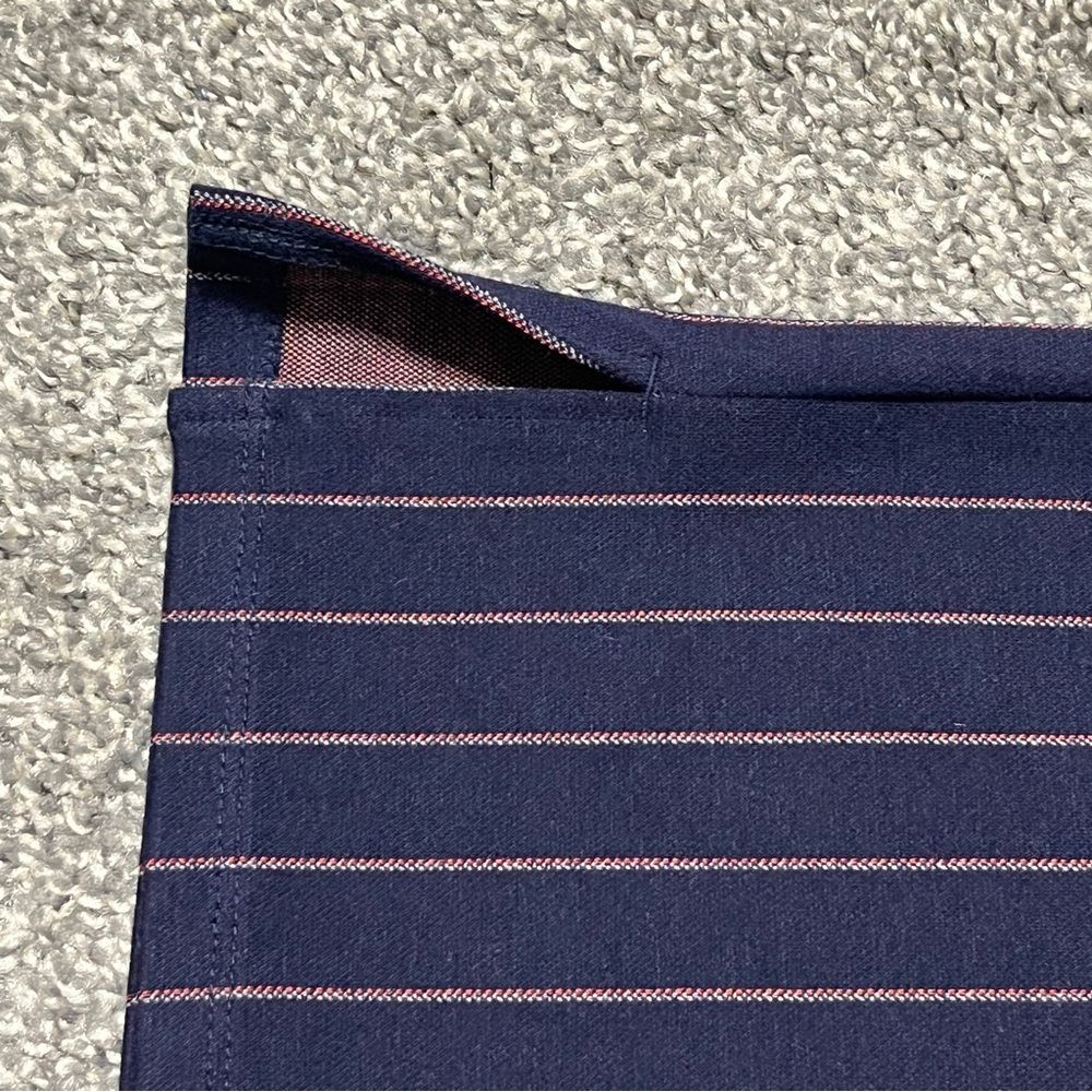 Lysse Navy Blue Striped Cropped Pants Size S - Picture 9 of 9